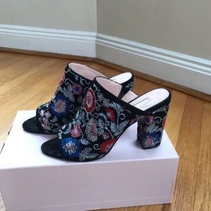Avec Les Filles Margaux Suede Mule Heels